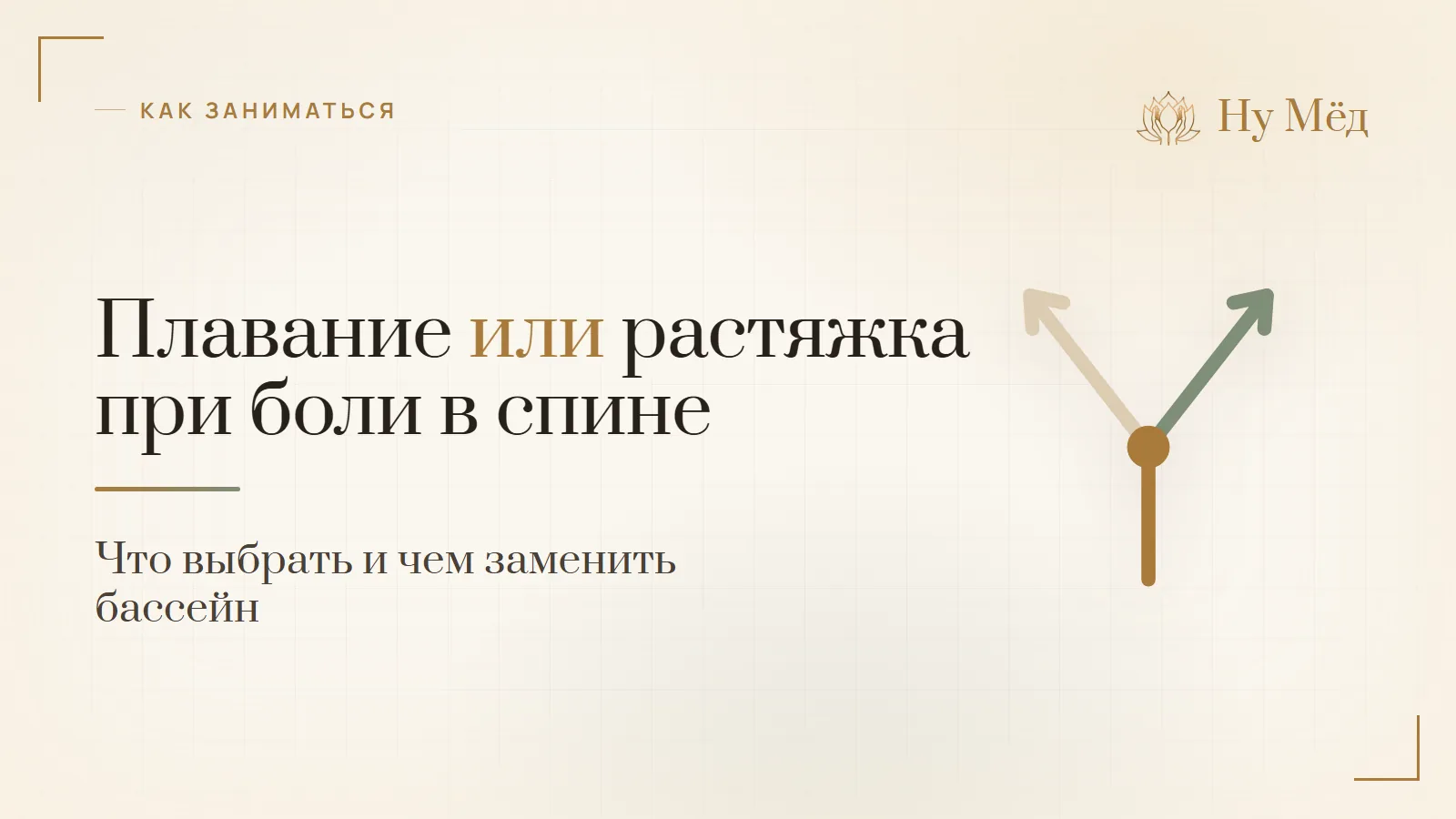 Плавание или растяжка при боли в спине: что выбрать - разбор студии «Ну Мёд»
